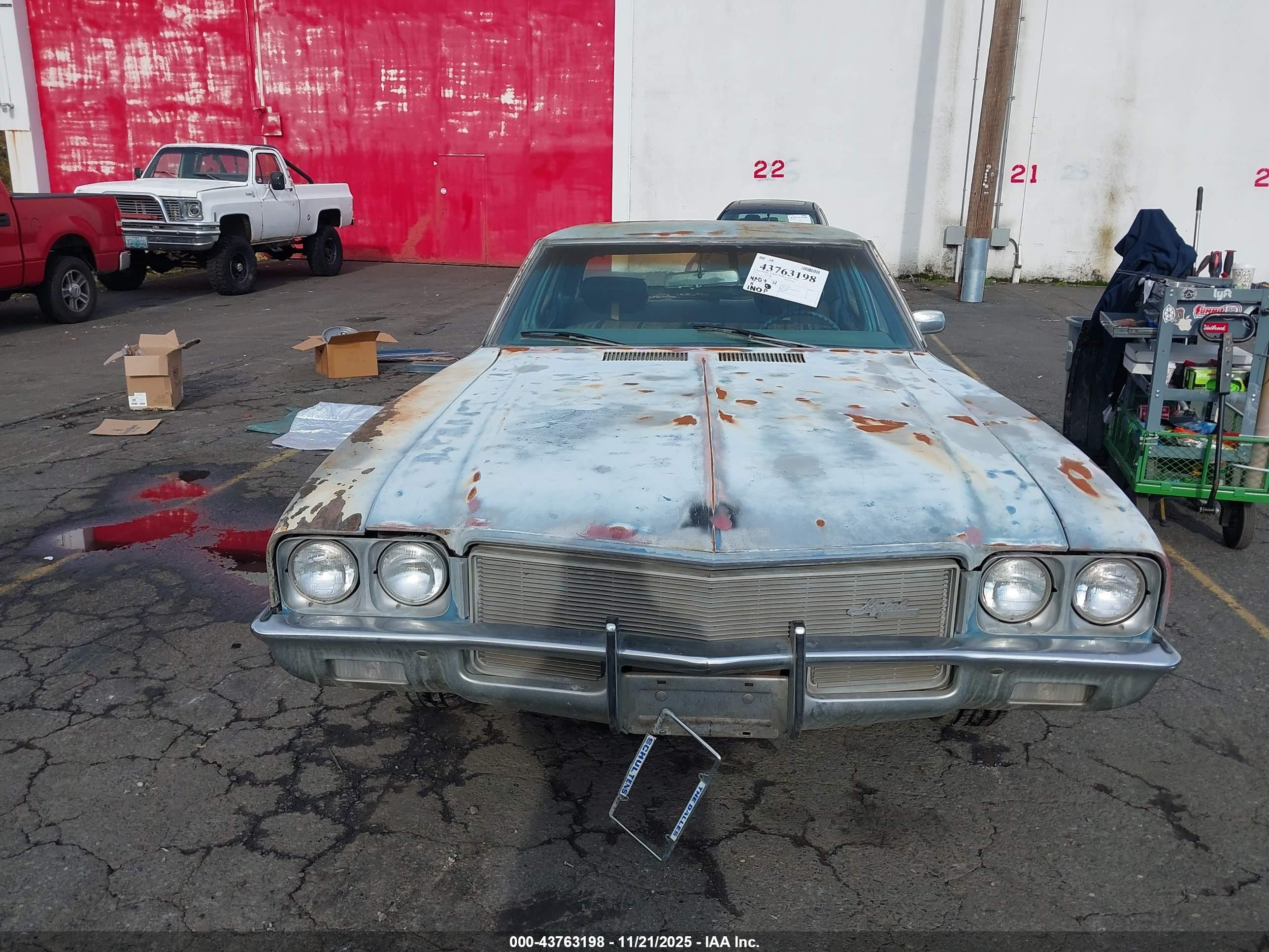 1971 Buick Skylark   Синий vin: 433691Z121432    