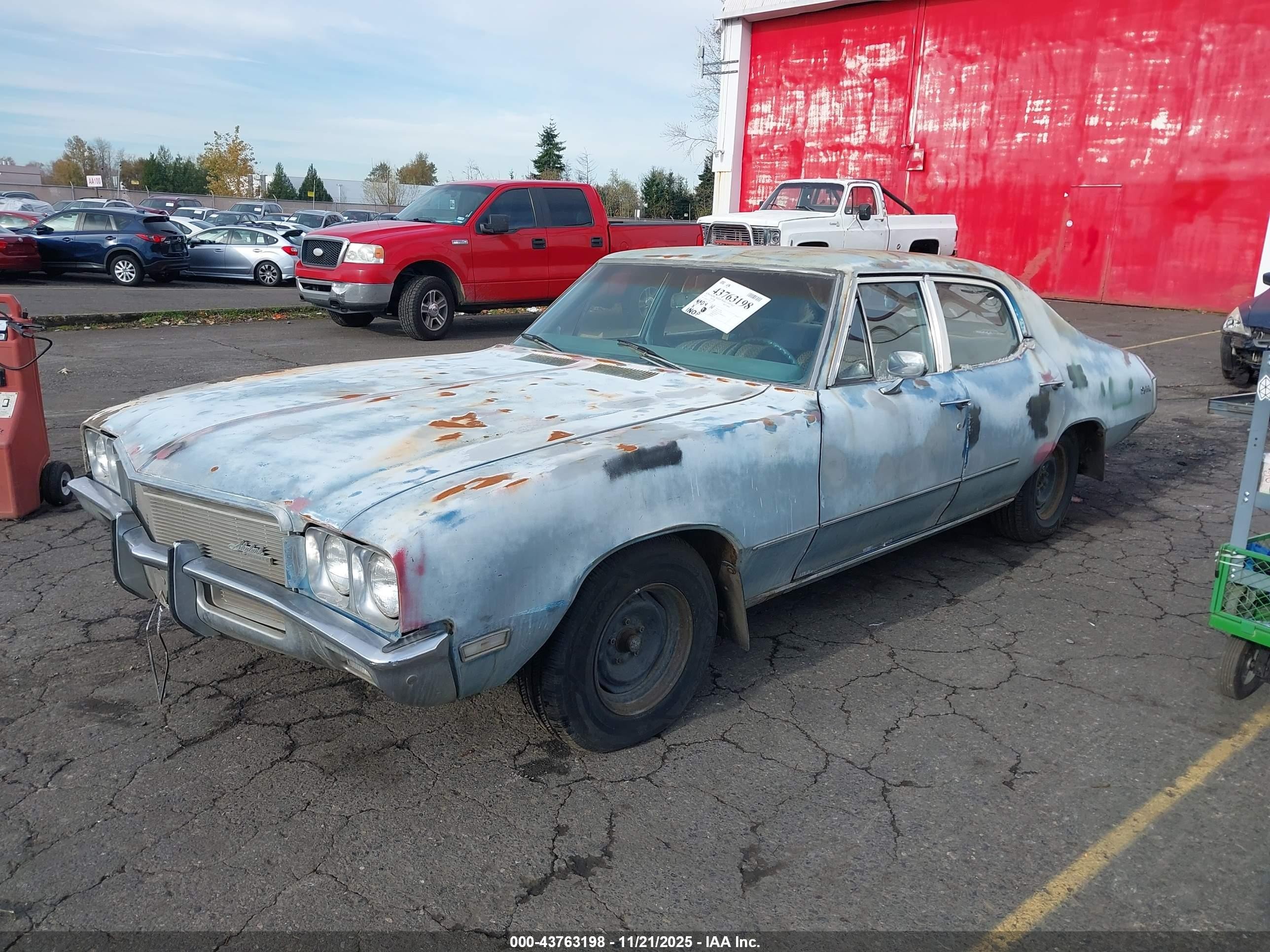 1971 Buick Skylark   Синий vin: 433691Z121432    