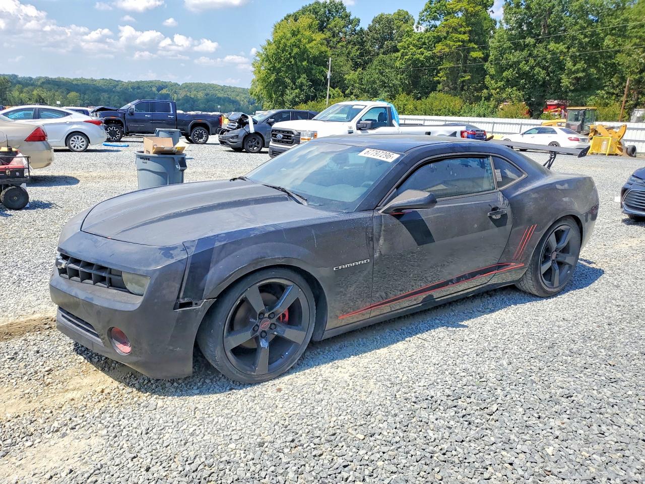 2012 Chevrolet Camaro Ls Black vin: 2G1FE1E32C9182789