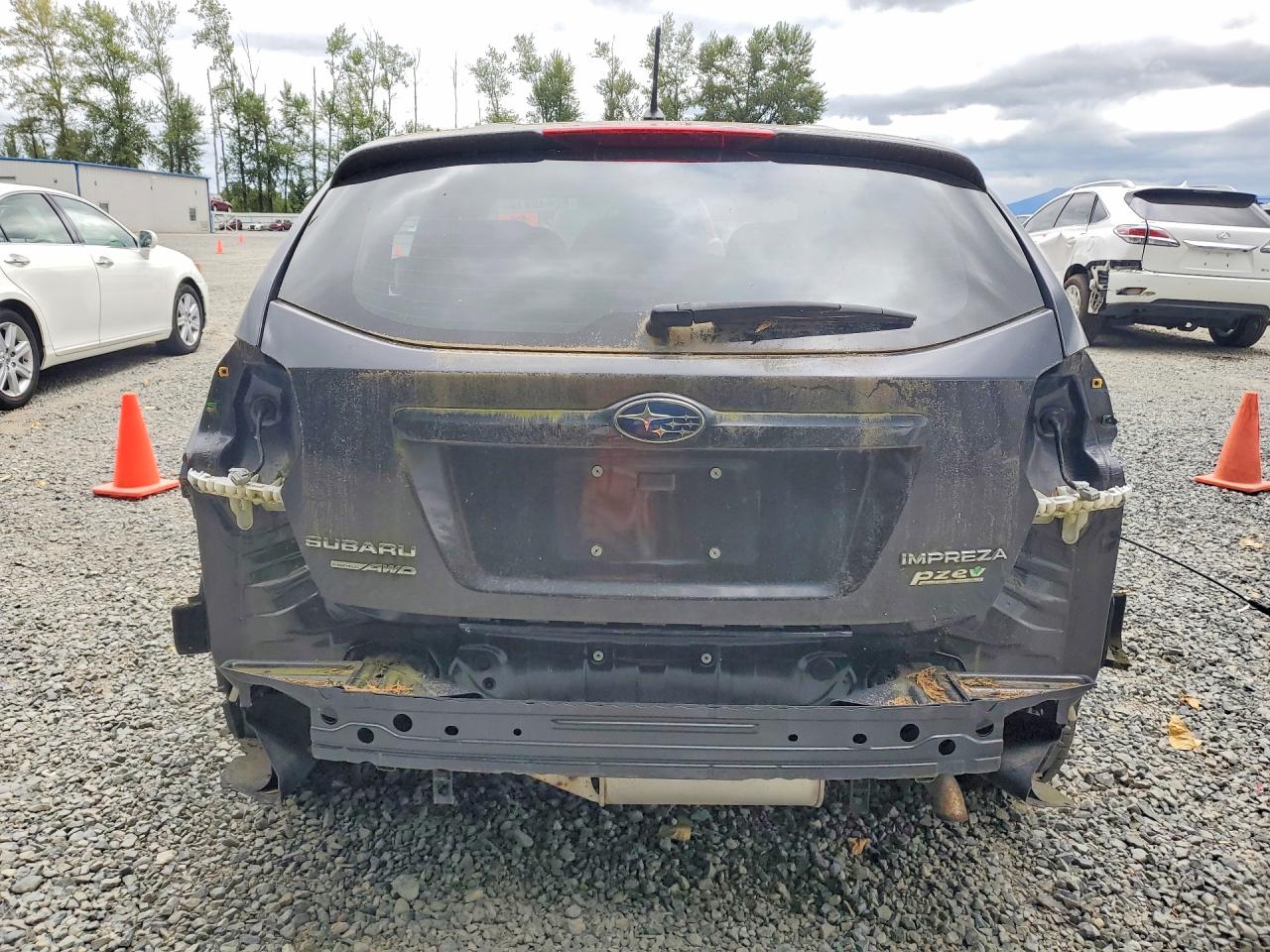2012 Subaru Impreza Premium Черный vin: JF1GPAD65CG238216