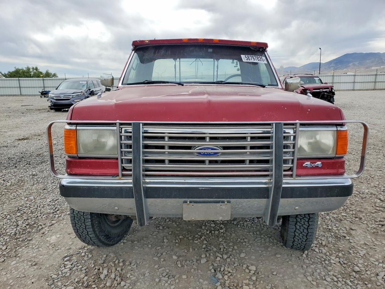 1988 Ford F250 Maroon vin: 1FTHX26G9JKA10854
