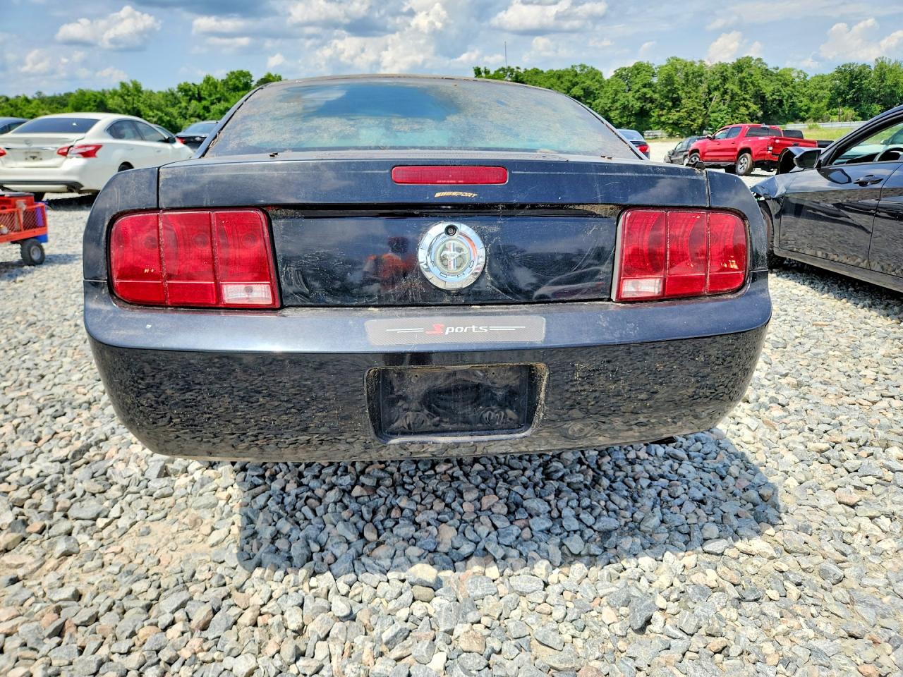 2007 Ford Mustang Black vin: 1ZVFT80N775203750