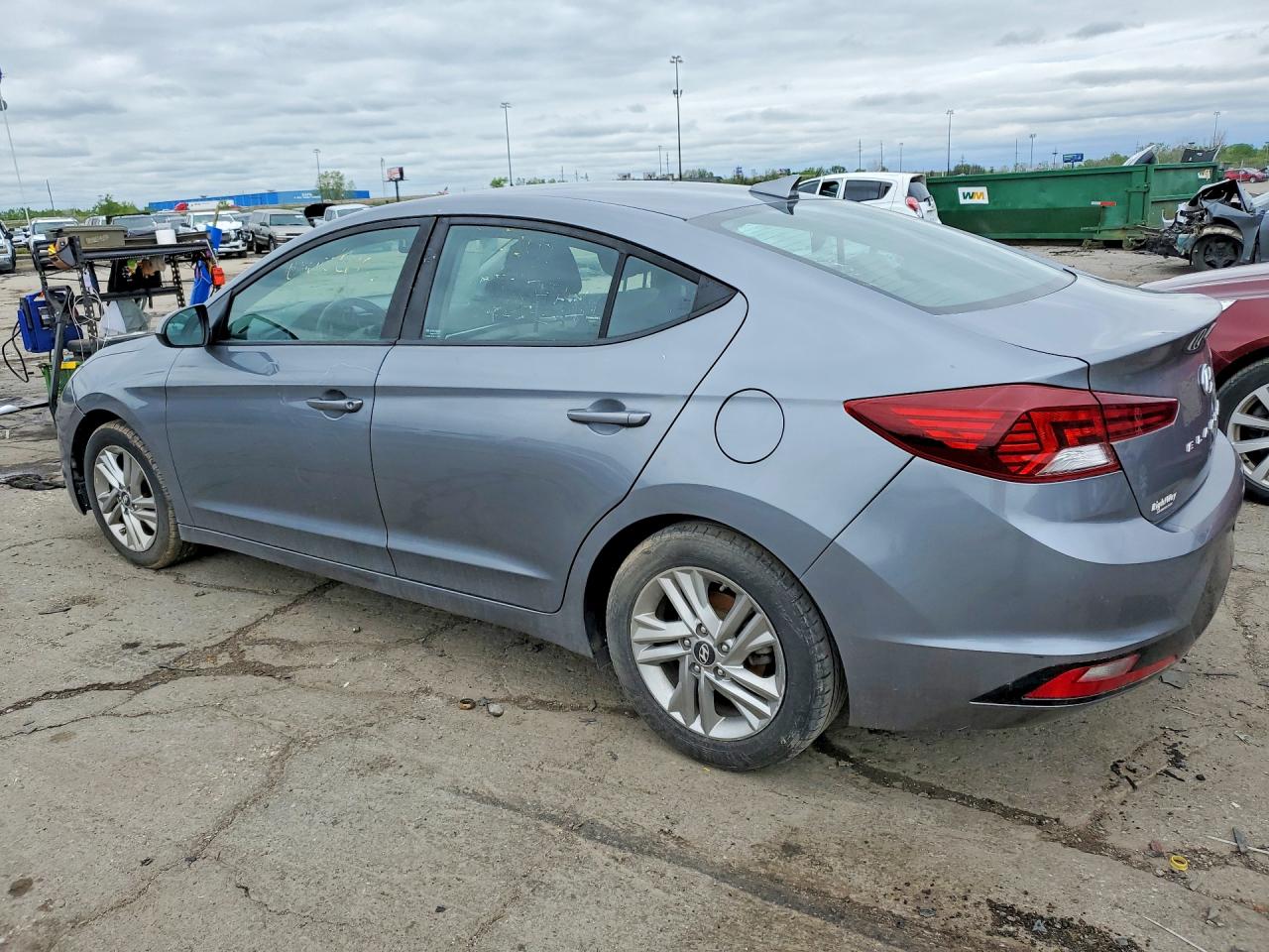2019 Hyundai Elantra Sel Gray vin: KMHD84LF1KU812903