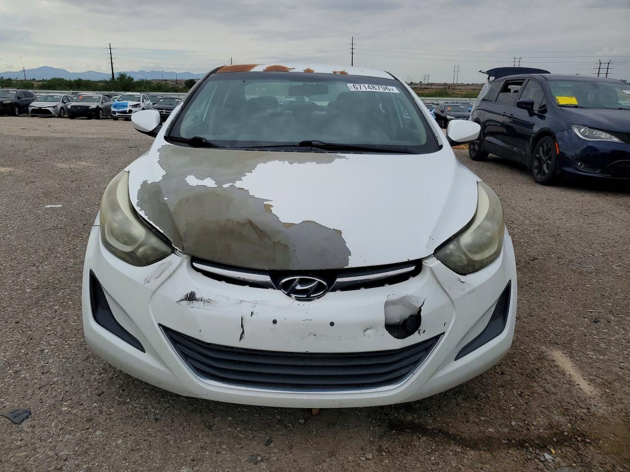 2015 Hyundai Elantra Se White vin: 5NPDH4AEXFH563693
