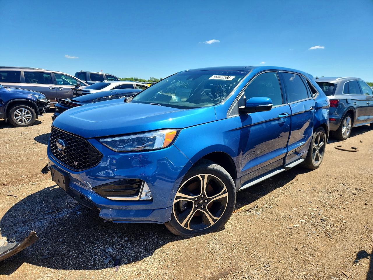 2019 Ford Edge St Blue vin: 2FMPK4AP1KBC22068