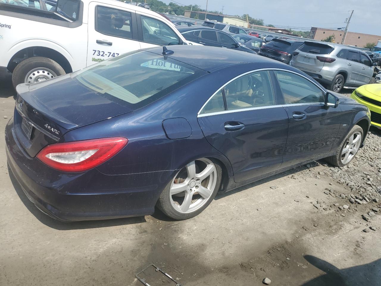 2012 Mercedes-benz Cls 550 4matic Синий vin: WDDLJ9BB2CA044941