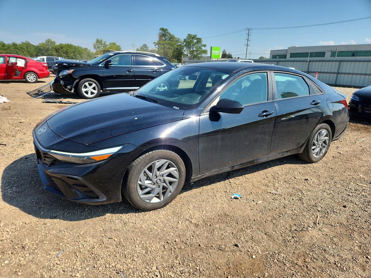 2025 Hyundai Elantra Hybrid Blue Черный vin: KMHLM4DJ8SU173476