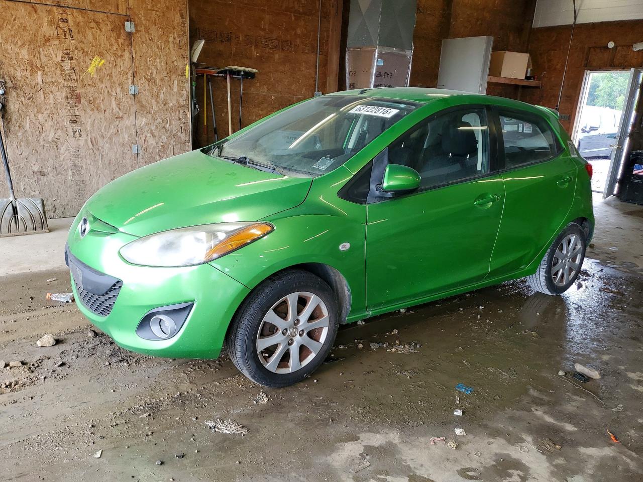 2011 Mazda Mazda2 Зеленый vin: JM1DE1HZ6B0130153