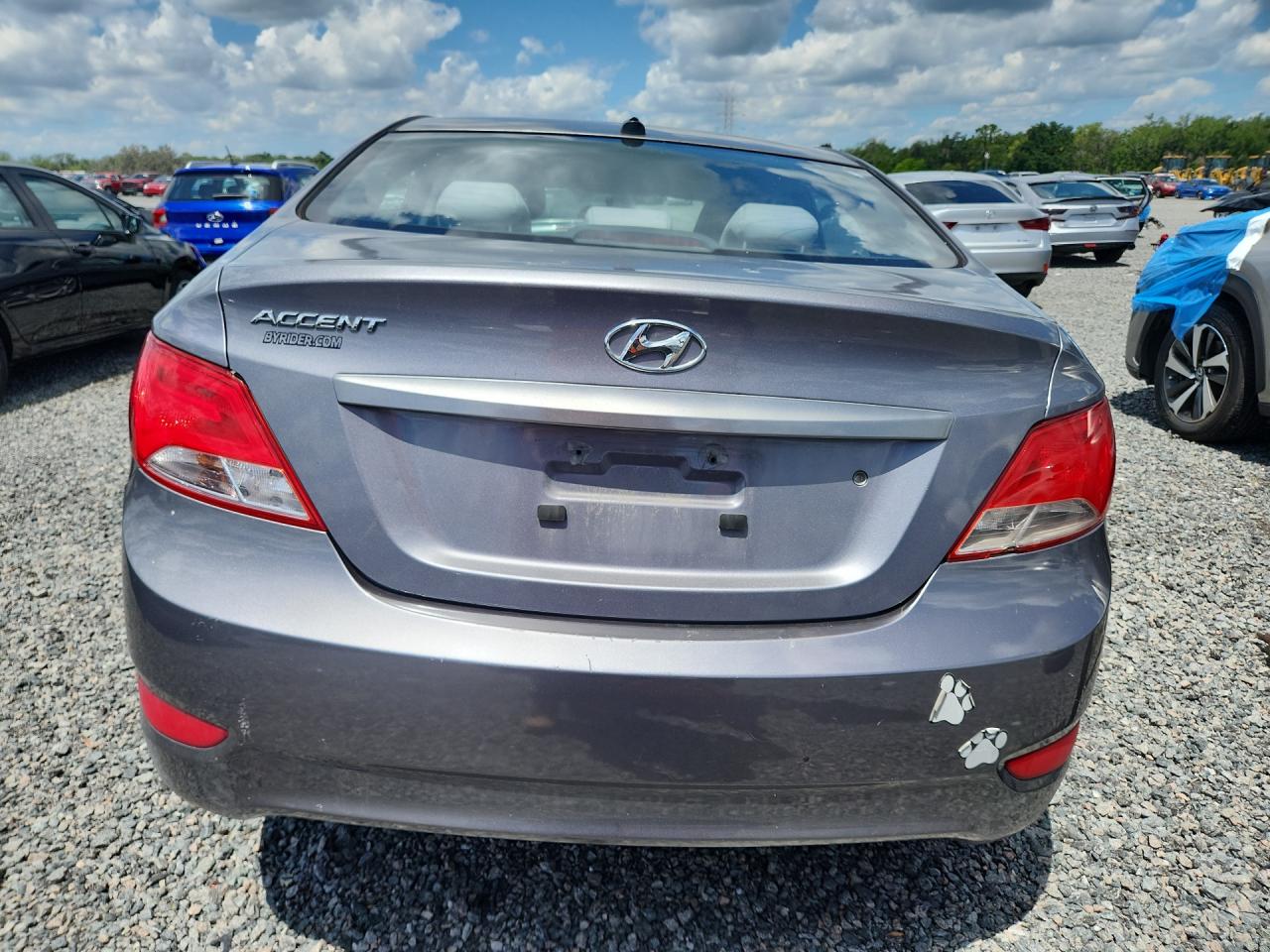 2015 Hyundai Accent Gls Gray vin: KMHCT4AE8FU897992