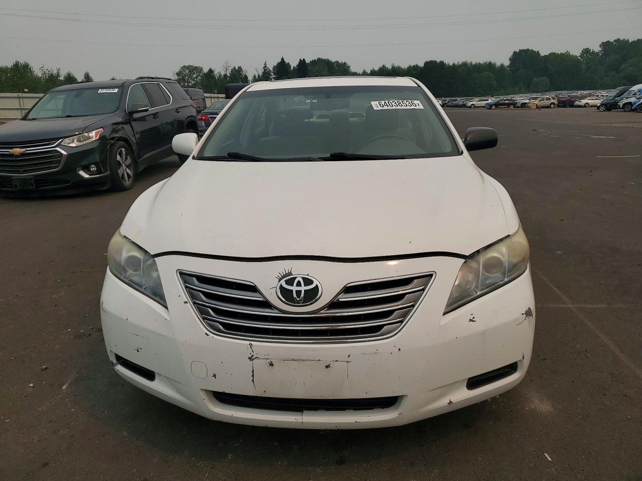 2007 Toyota Camry Hybrid White vin: JTNBB46K573041683