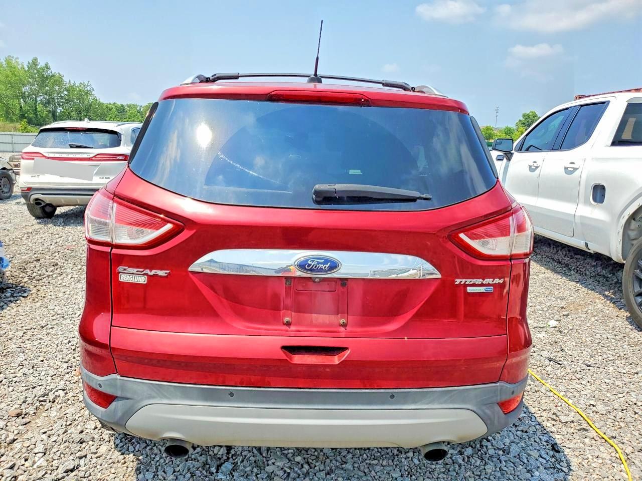2014 Ford Escape Titanium Red vin: 1FMCU9JX0EUB53328