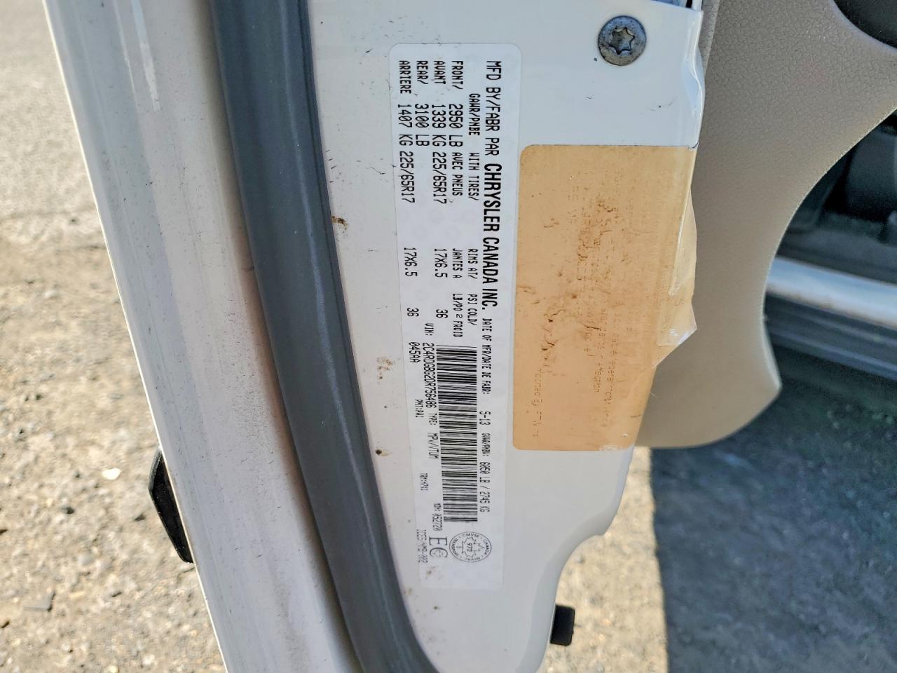 2013 Dodge Grand Caravan Se White vin: 2C4RDGBG2DR756486