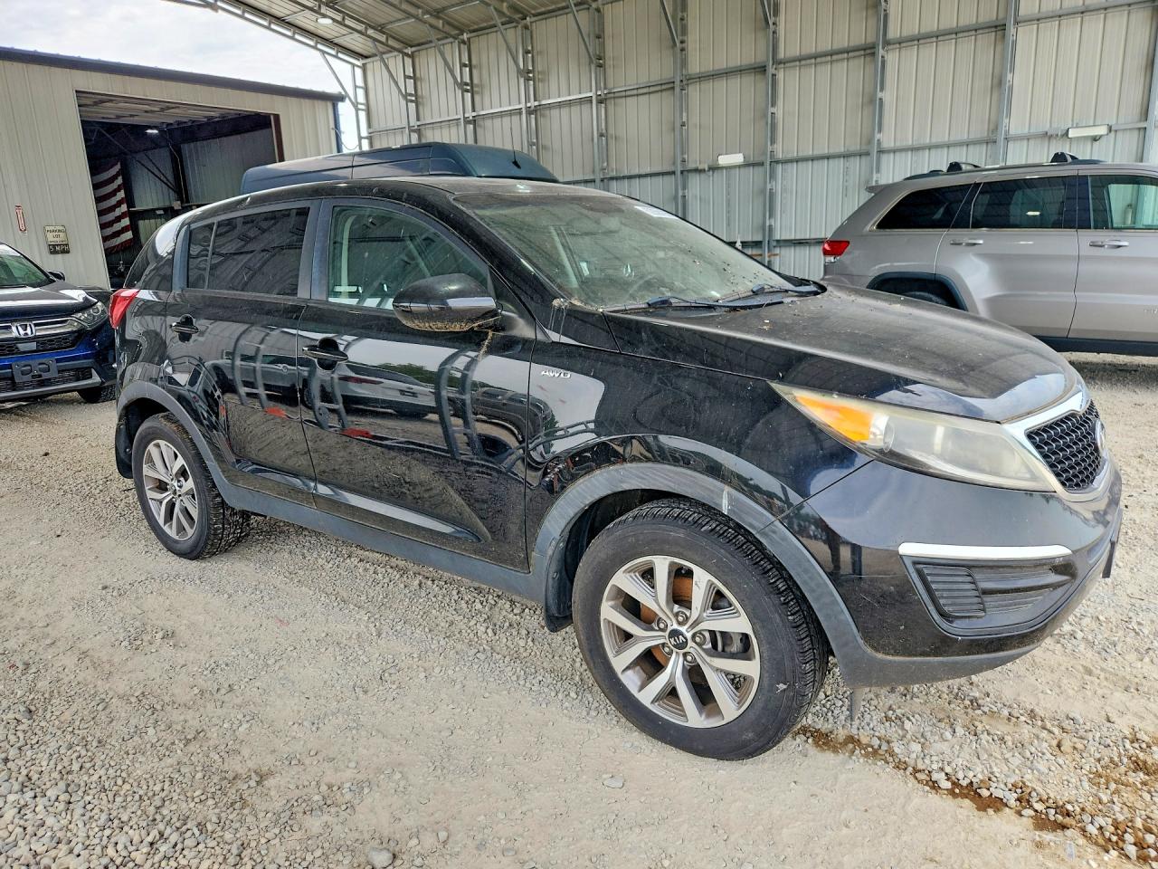 2014 Kia Sportage Lx Black vin: KNDPBCAC0E7642624