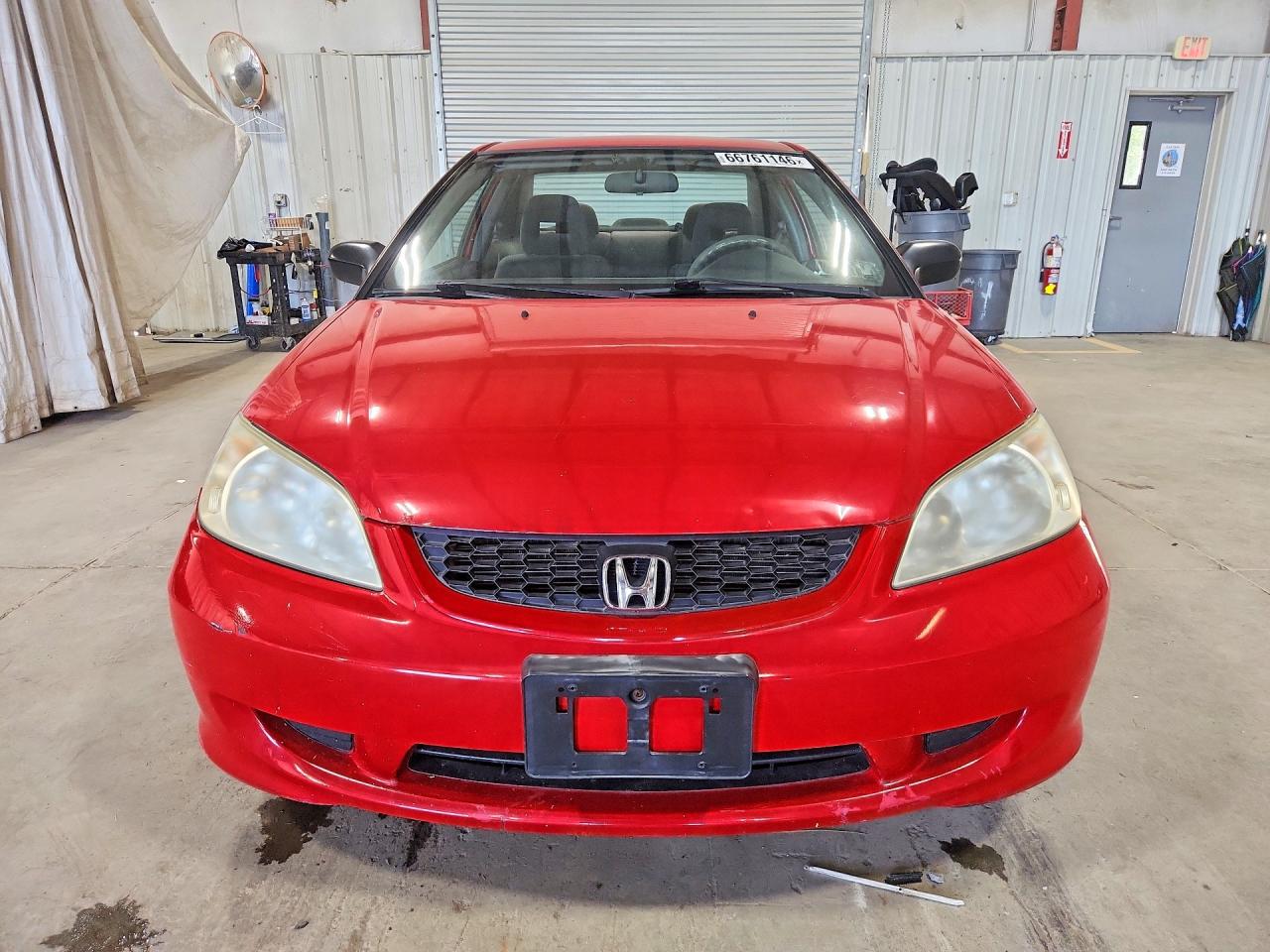 2004 Honda Civic Lx Red vin: 1HGEM22514L010282