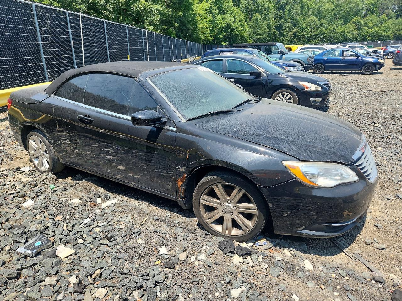 2012 Chrysler 200 Touring Черный vin: 1C3BCBEB1CN121668
