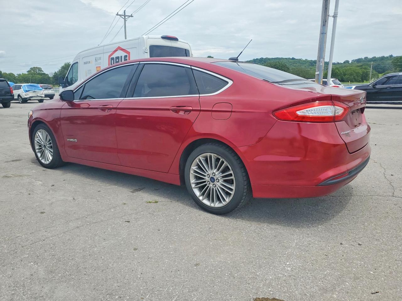 2013 Ford Fusion Se Hybrid Red vin: 3FA6P0LUXDR232976