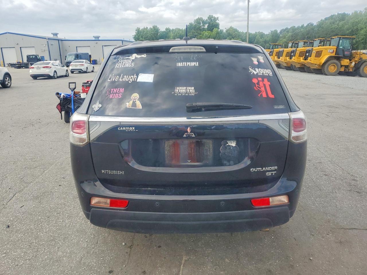 2014 Mitsubishi Outlander Gt Черный vin: JA4JZ4AXXEZ001800