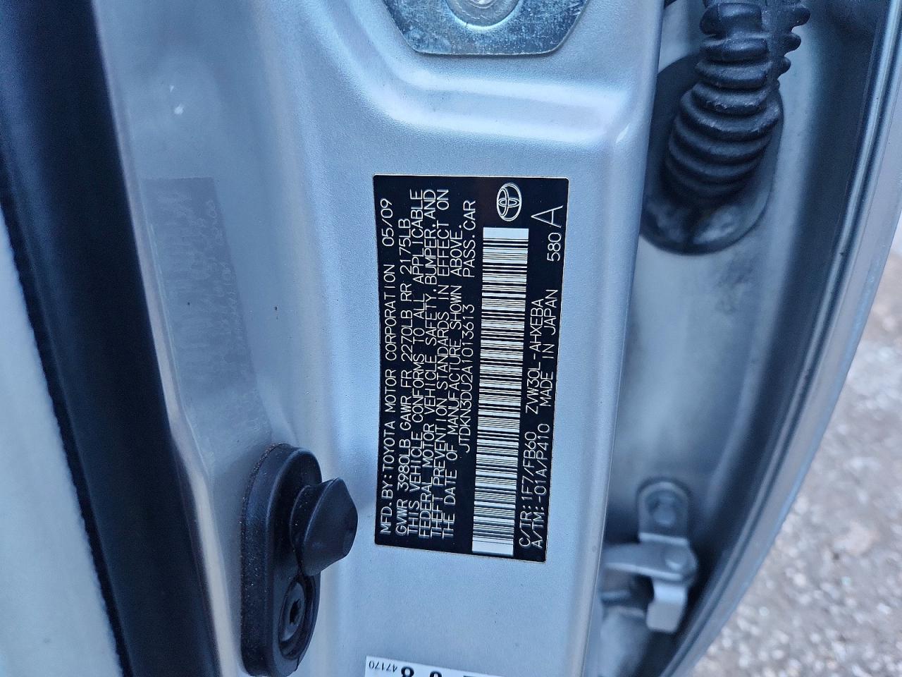 2010 Toyota Prius Ii Silver vin: JTDKN3DU2A1013613