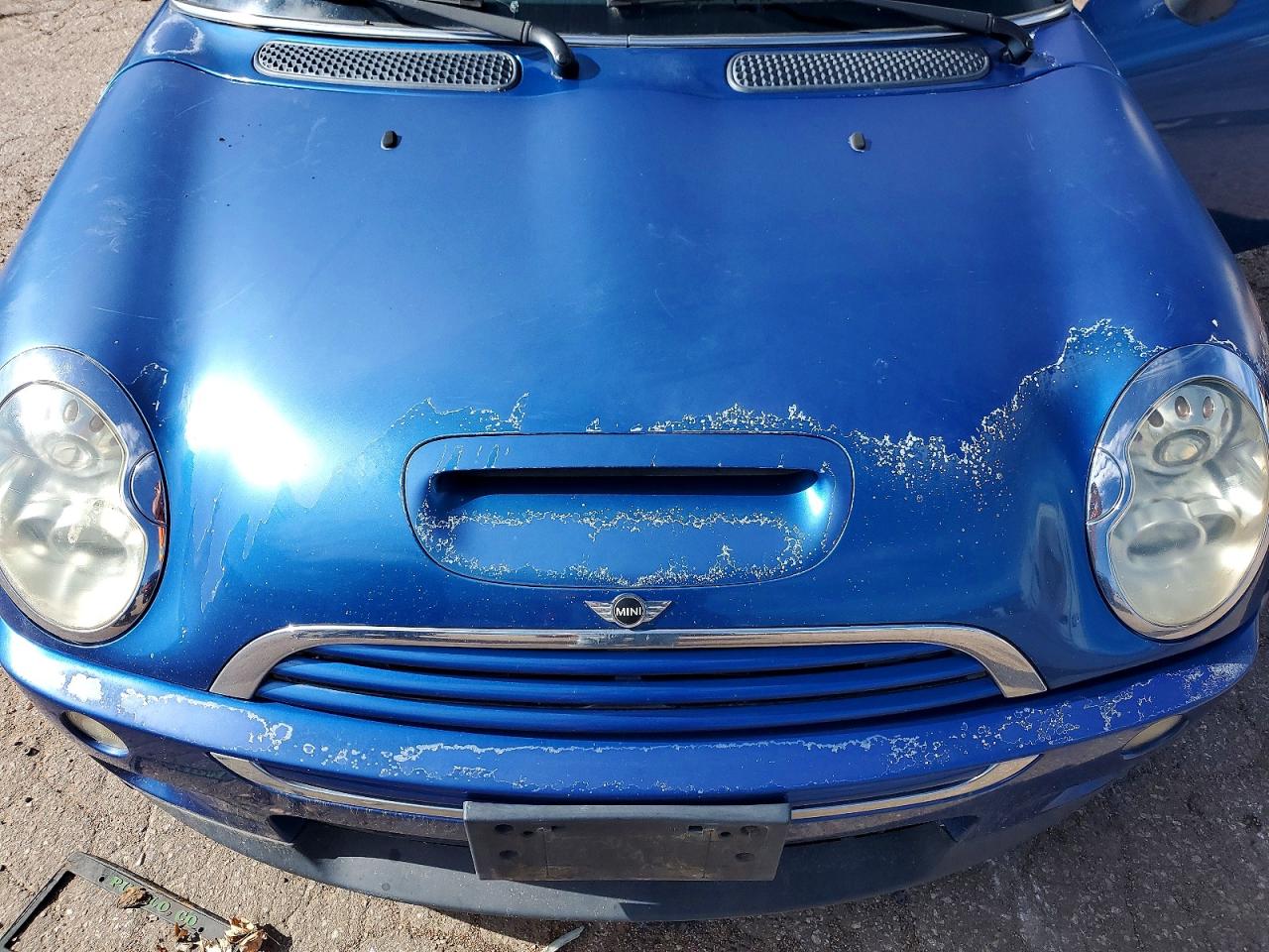 2006 Mini Cooper S Синий vin: WMWRE33546TJ35780
