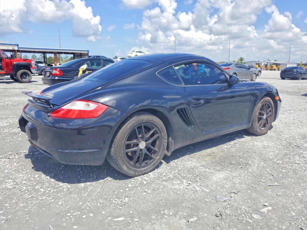2008 Porsche Cayman Black vin: WP0AA29828U762336