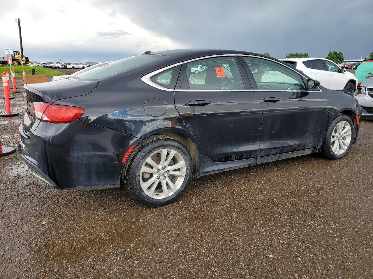 2015 Chrysler 200 Limited Black vin: 1C3CCCAG3FN525457