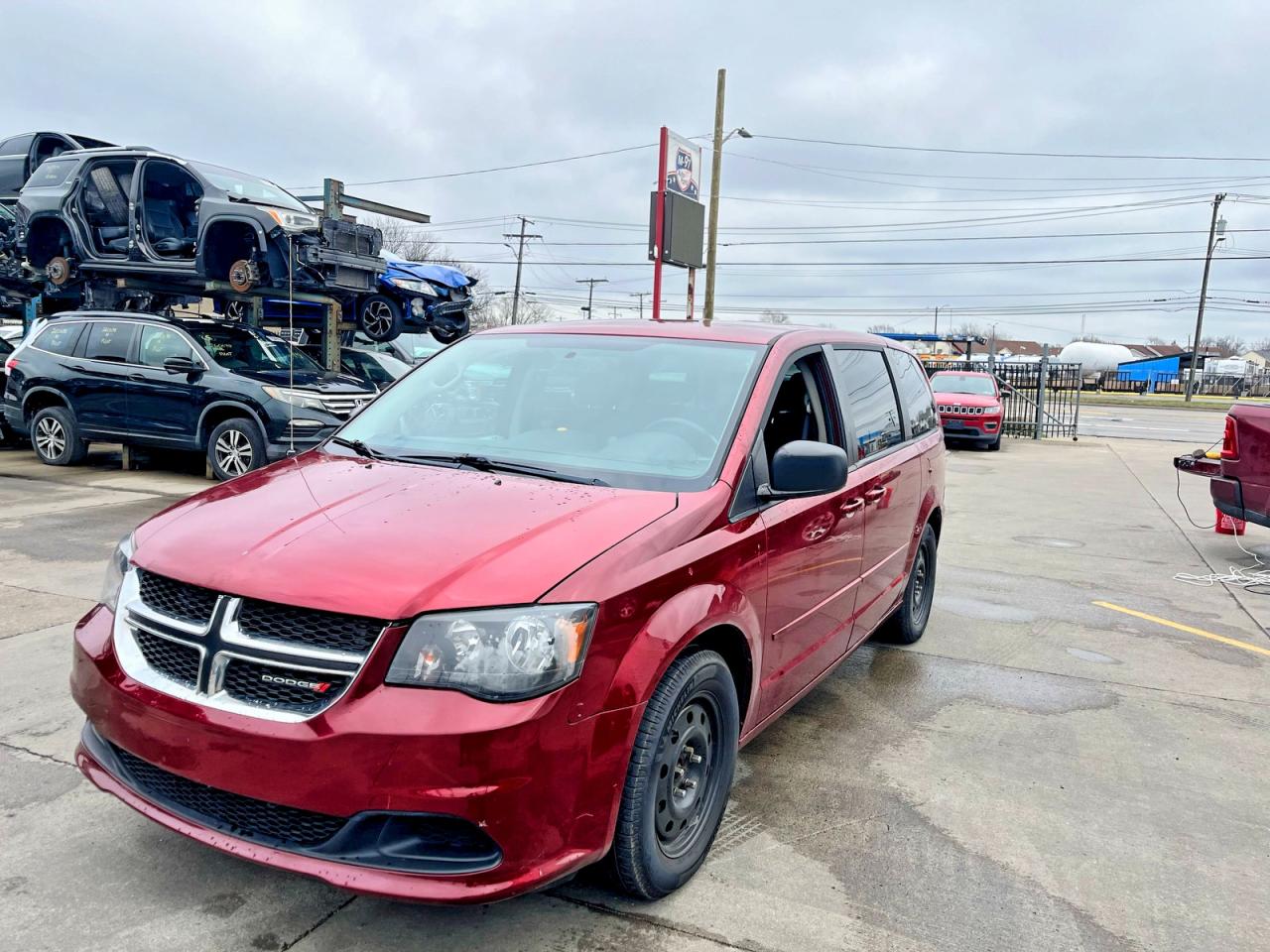 2015 Dodge Grand Caravan Se Burgundy vin: 2C4RDGBG5FR737904