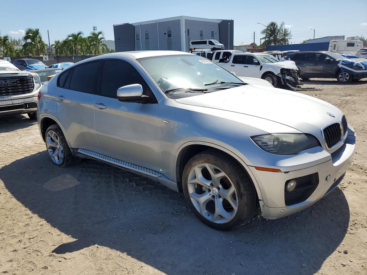 2014 Bmw X6 Xdrive35i Silver vin: 5UXFG2C53E0H09507