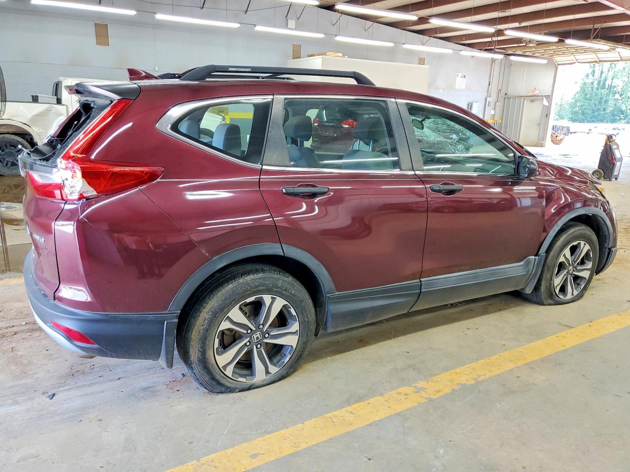 2017 Honda Cr-v Lx Burgundy vin: 2HKRW6H35HH224287