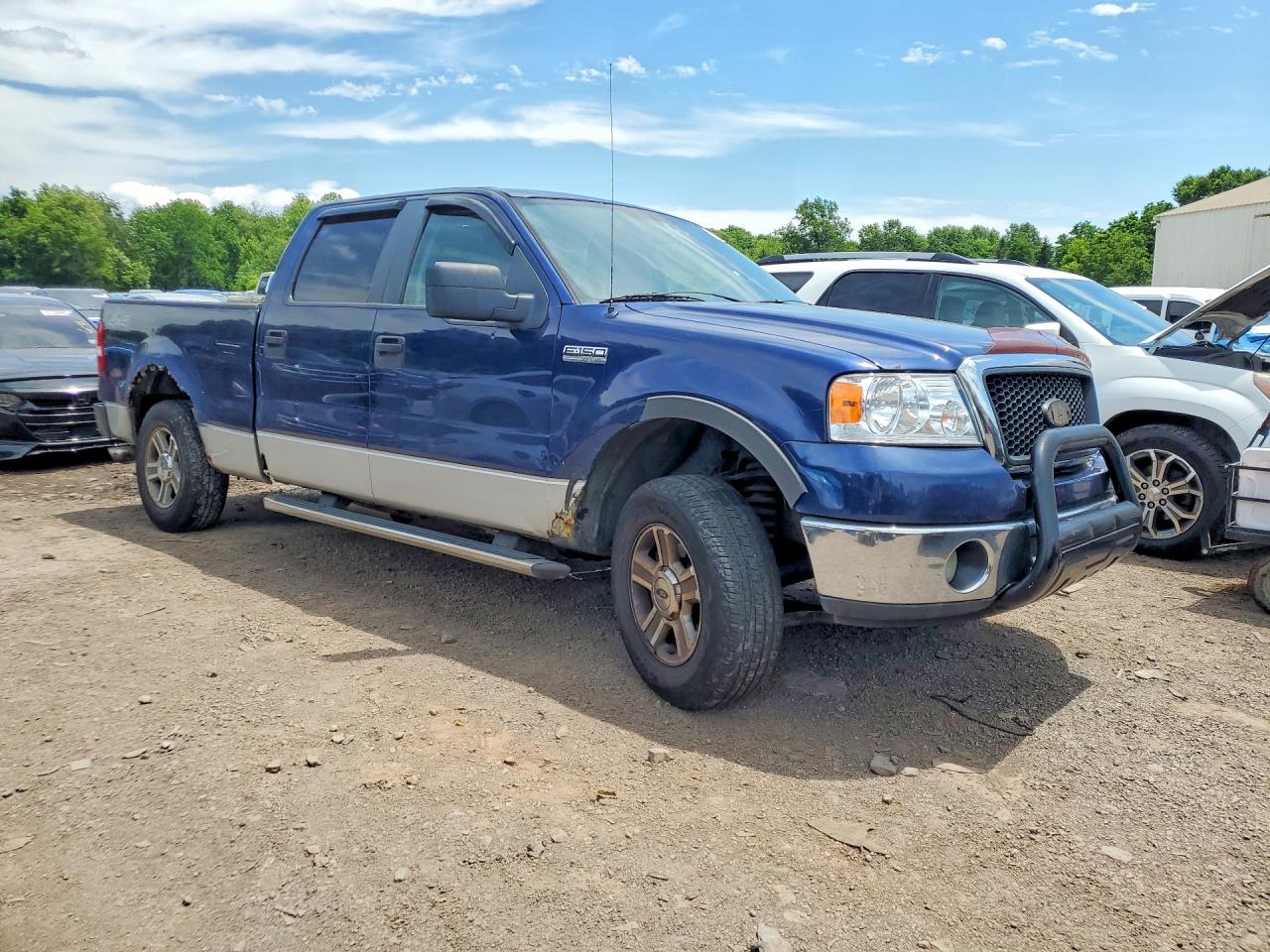 2007 Ford F150 Supercrew Blue vin: 1FTRW14W07FA24560