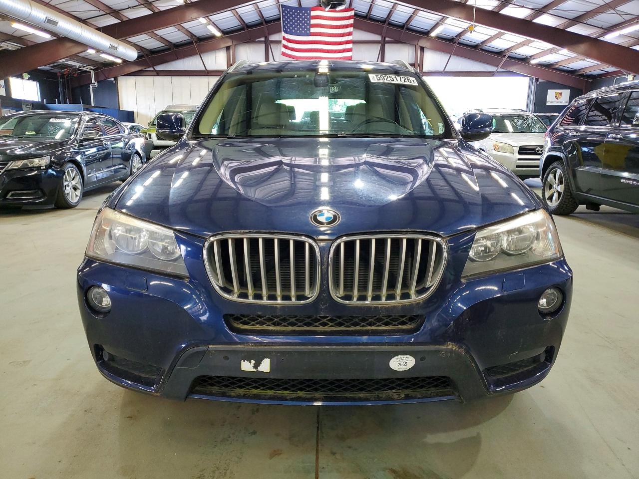 2011 Bmw X3 Xdrive28i Blue vin: 5UXWX5C5XBL706175