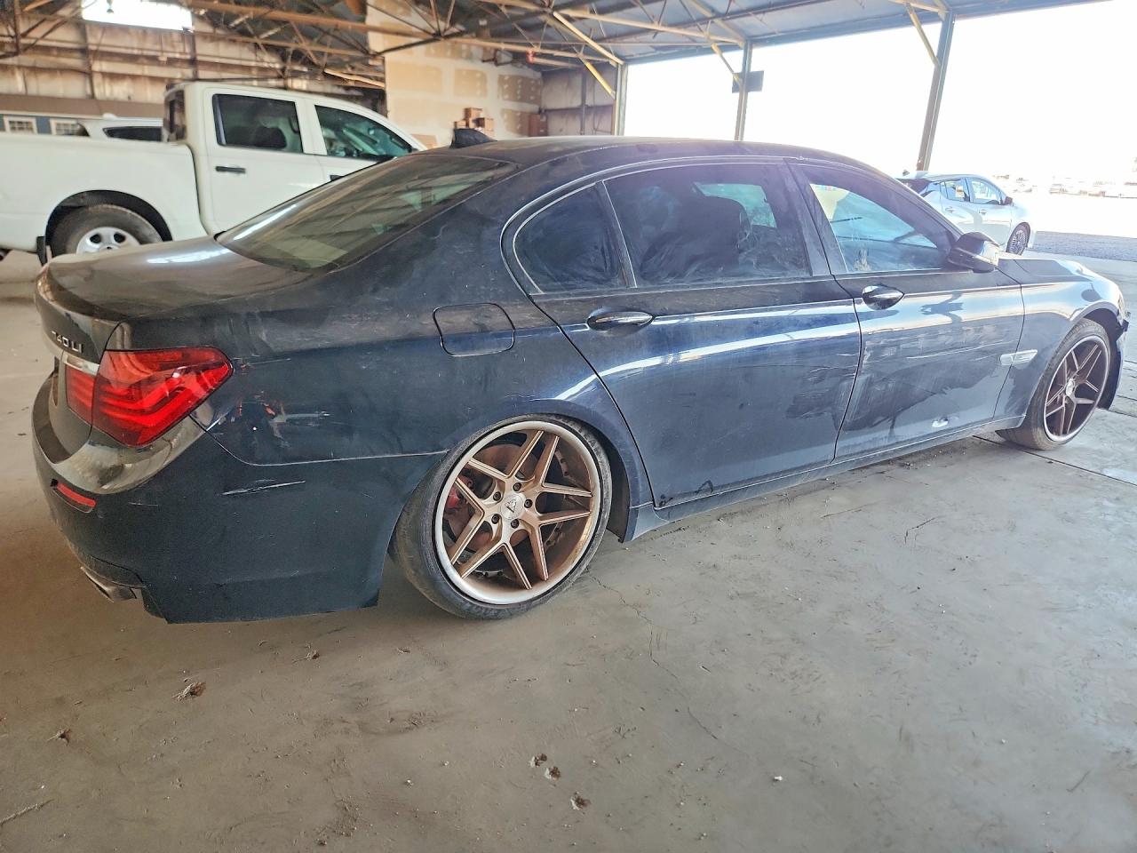 2015 Bmw 740 Li Black vin: WBAYE4C58FD139004