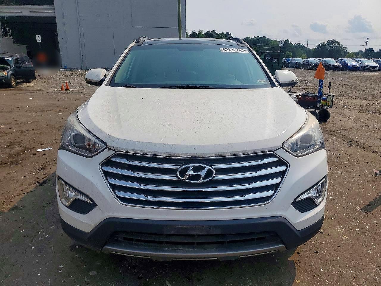 2014 Hyundai Santa Fe Limited Белый vin: KM8SR4HF9EU072020