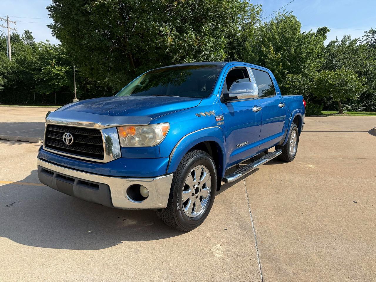 2008 Toyota Tundra Sr5 Blue vin: 5TFEV54138X051261
