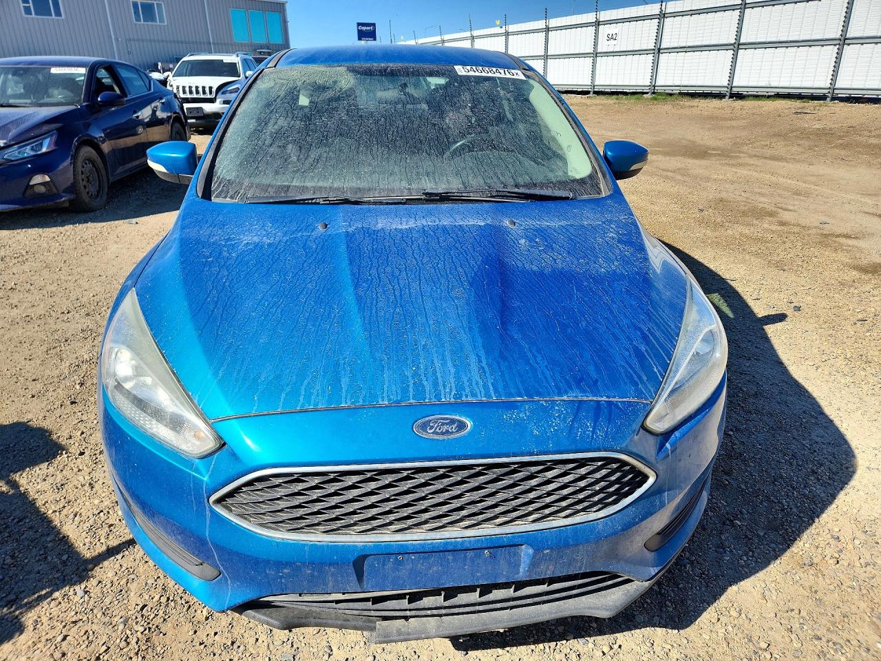 2017 Ford Focus Se Blue vin: 1FADP3K2XHL220467