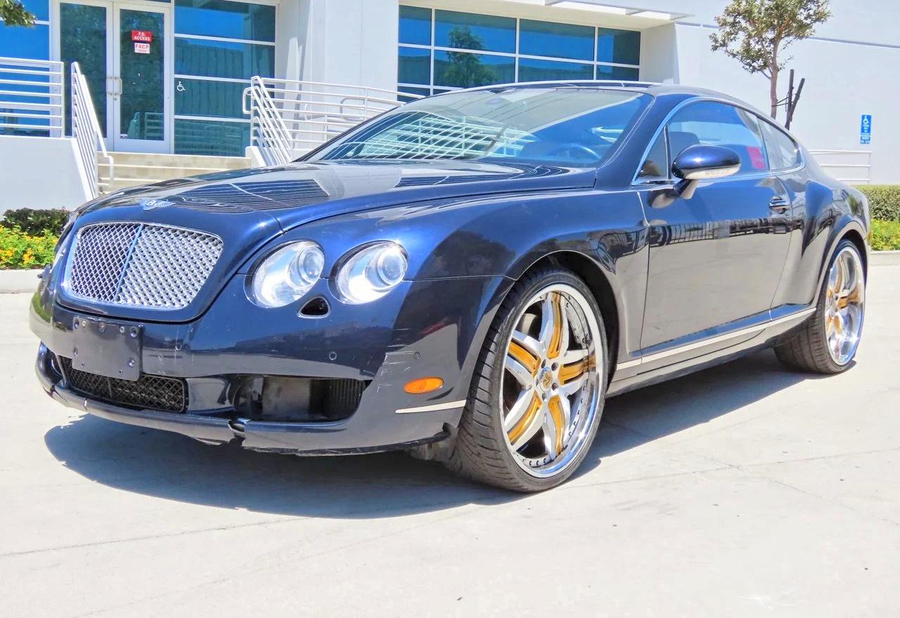 2006 Bentley Continental Gt Синий vin: SCBCR63W56C037674
