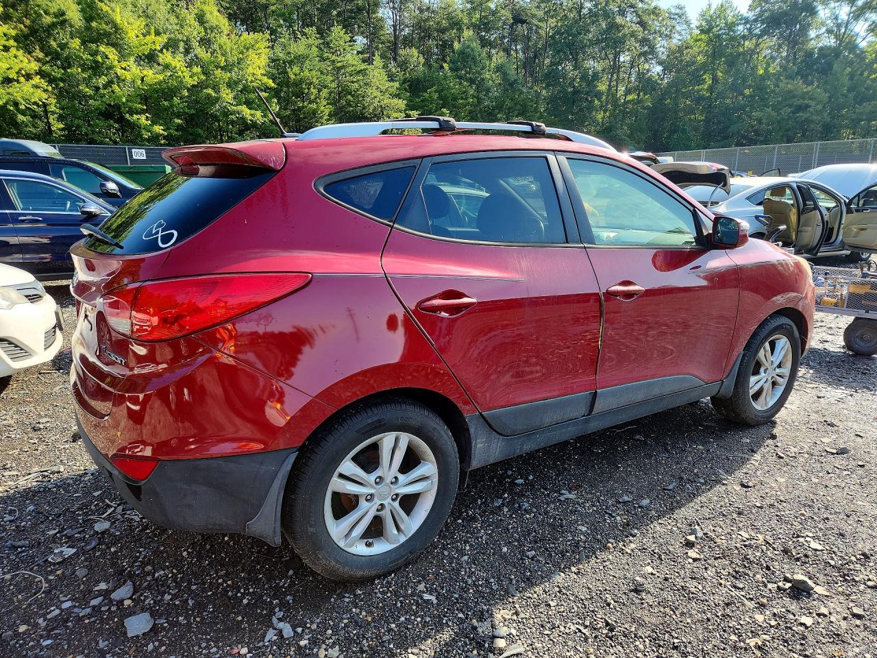 2012 Hyundai Tucson Gls Burgundy vin: KM8JU3AC5CU513434