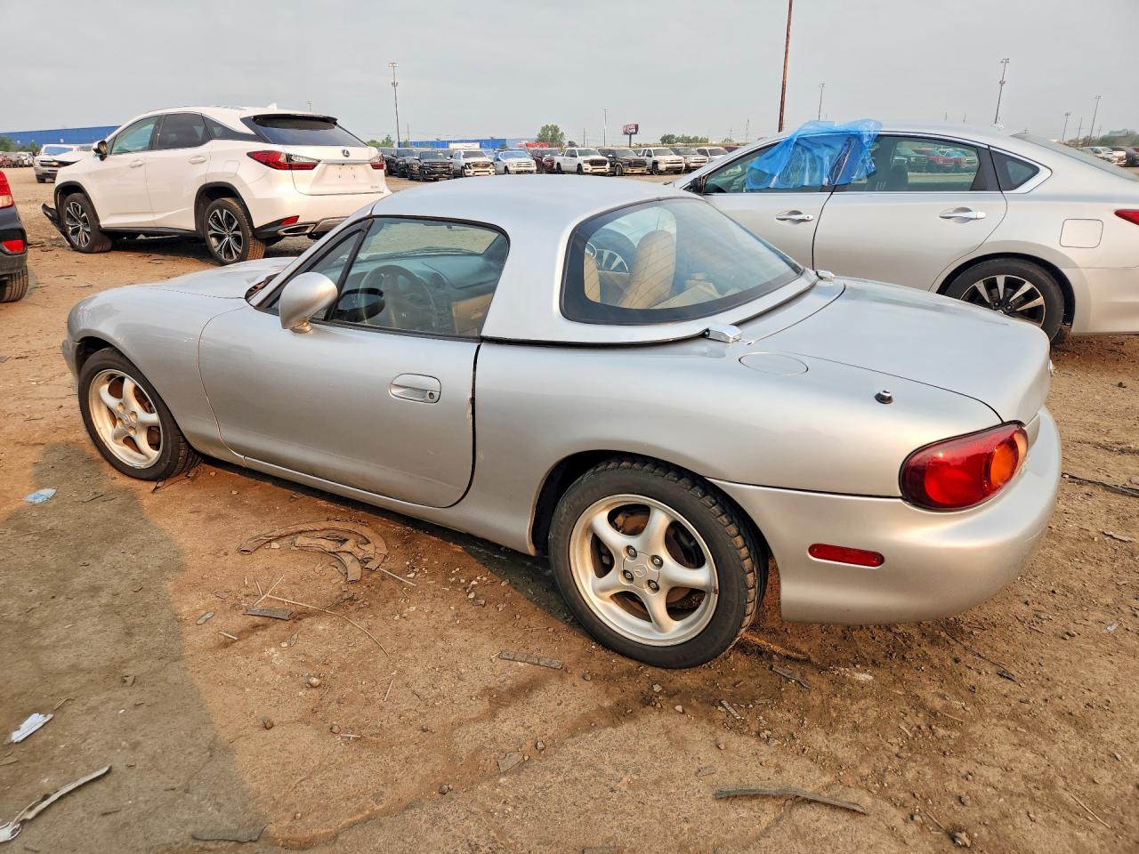 1999 Mazda Mx-5 Miata Silver vin: JM1NB3539X0103013