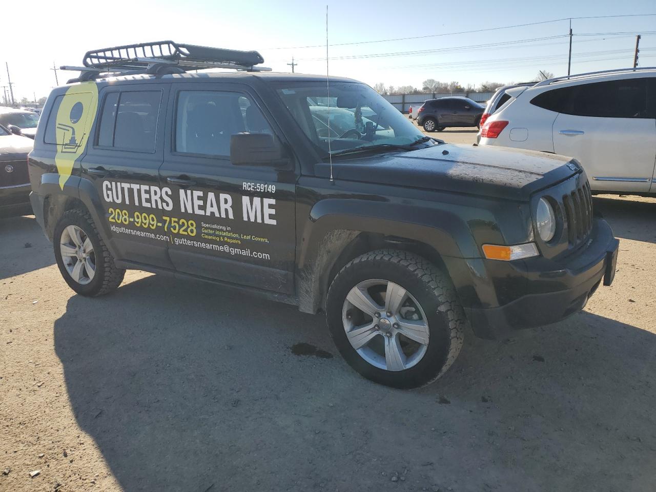 2017 Jeep Patriot Latitude Черный vin: 1C4NJRFB1HD175524