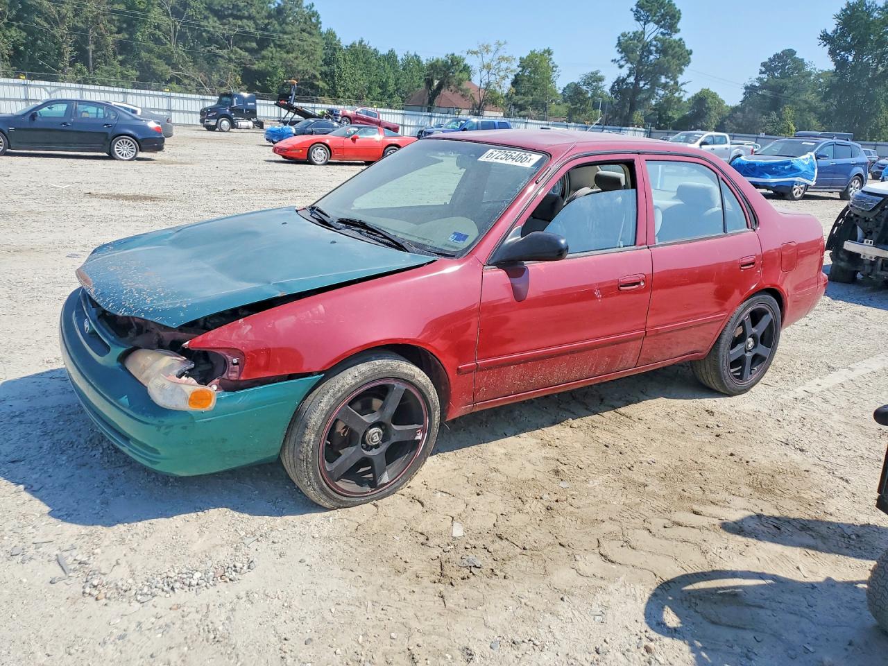 1998 Toyota Corolla Ve Red vin: 2T1BR12E9WC036071