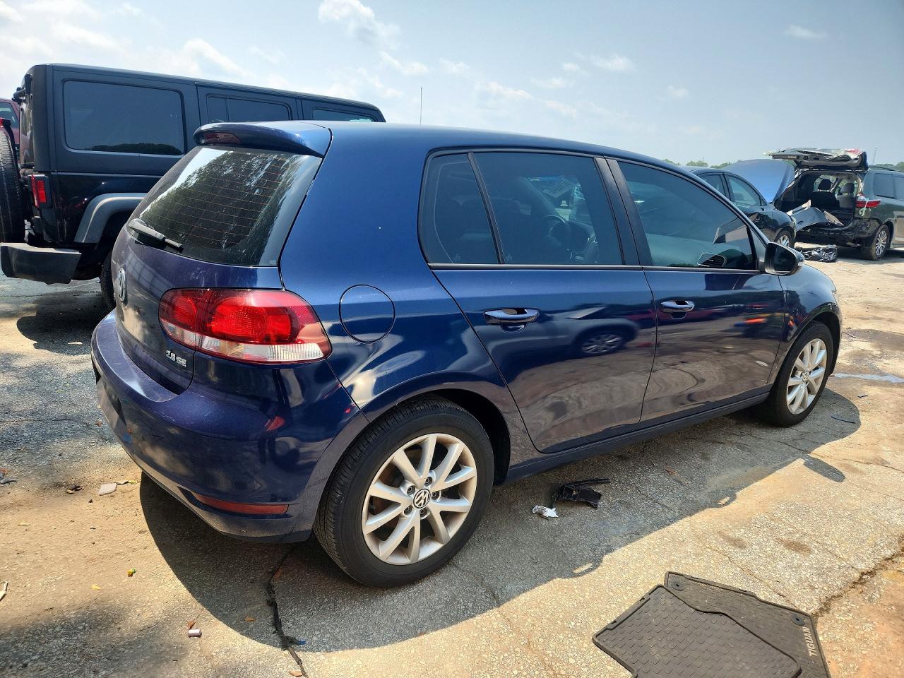 2010 Volkswagen Golf Blue vin: WVWDA7AJ0AW375223