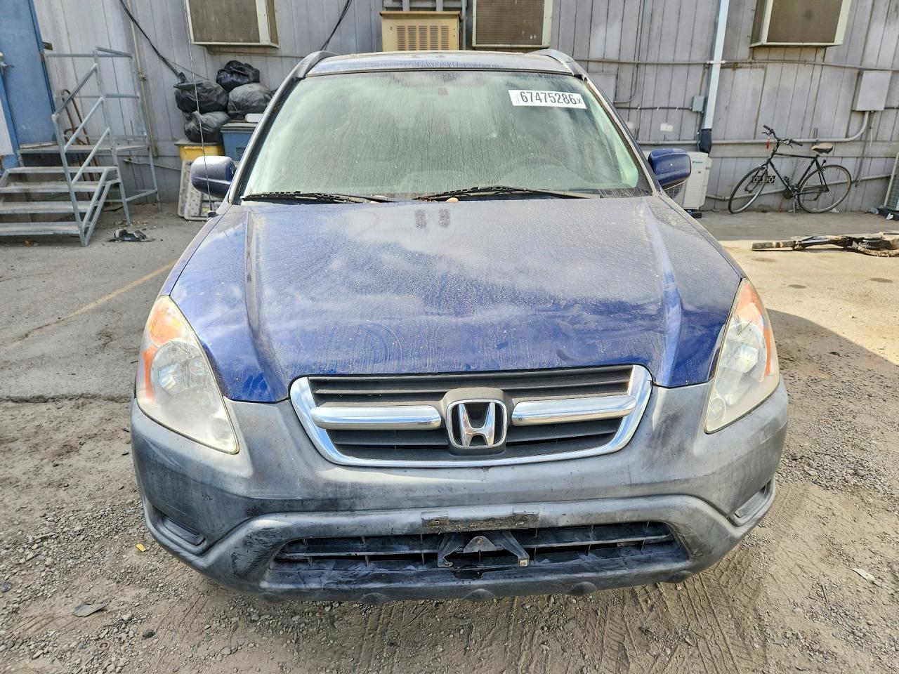 2004 Honda Cr-v Ex Blue vin: JHLRD78894C020009