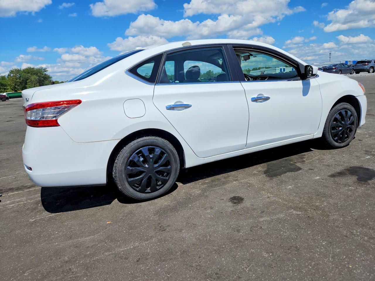 2015 Nissan Sentra Sv White vin: 3N1AB7AP9FY220452