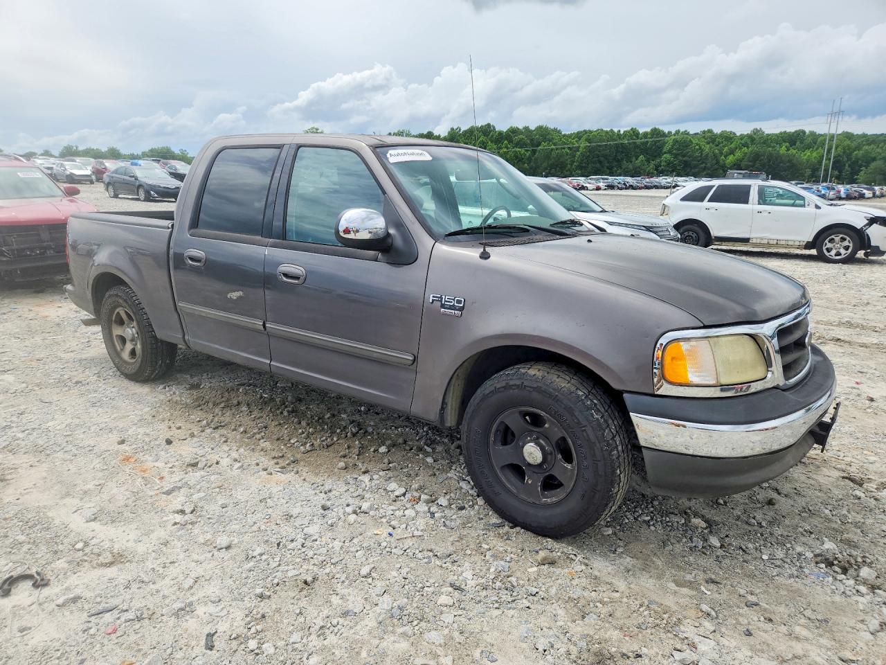 2002 Ford F150 Supercrew Серый vin: 1FTRW07652KC90002