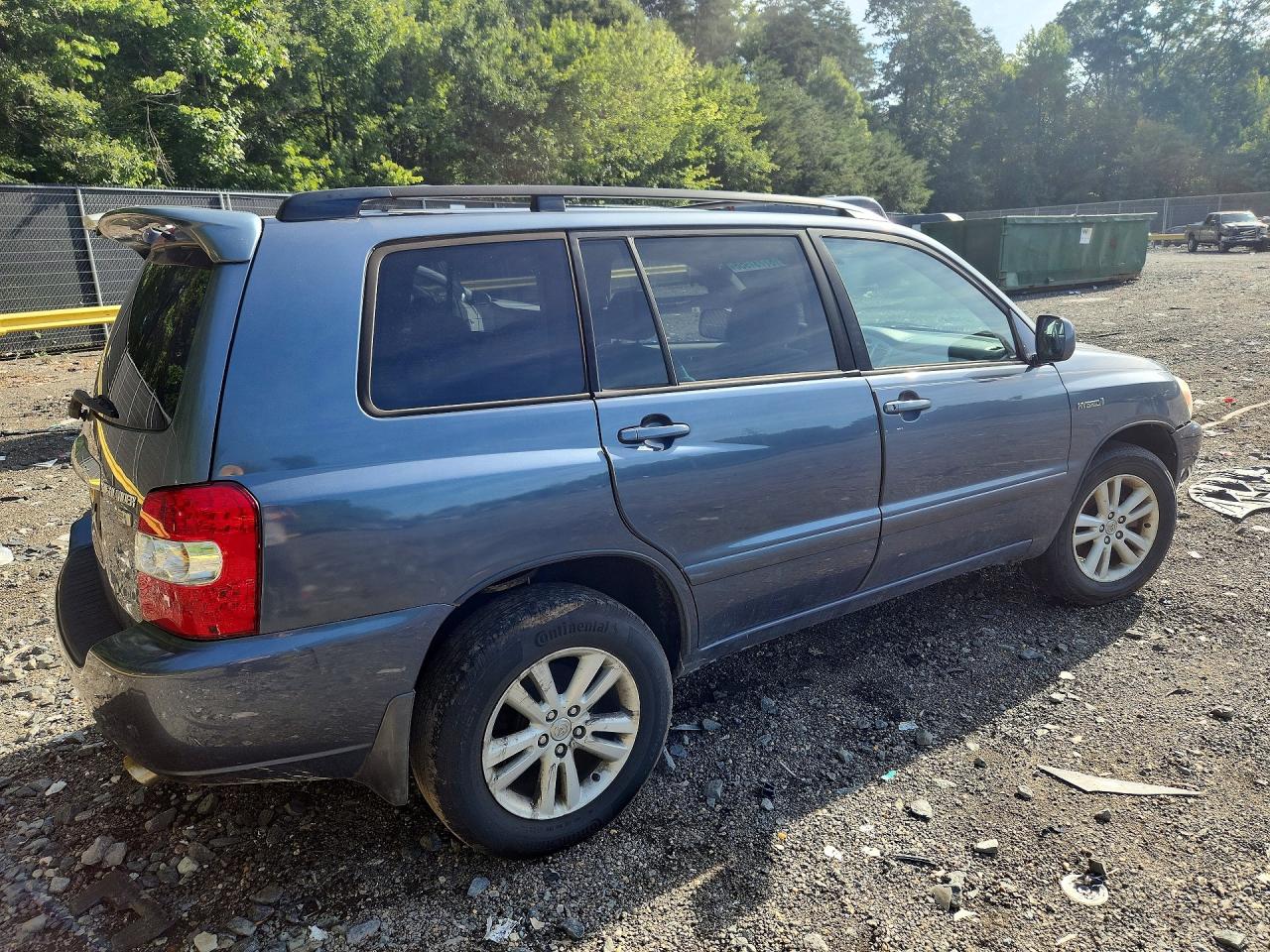 2006 Toyota Highlander Hybrid Blue vin: JTEEW21A560022782