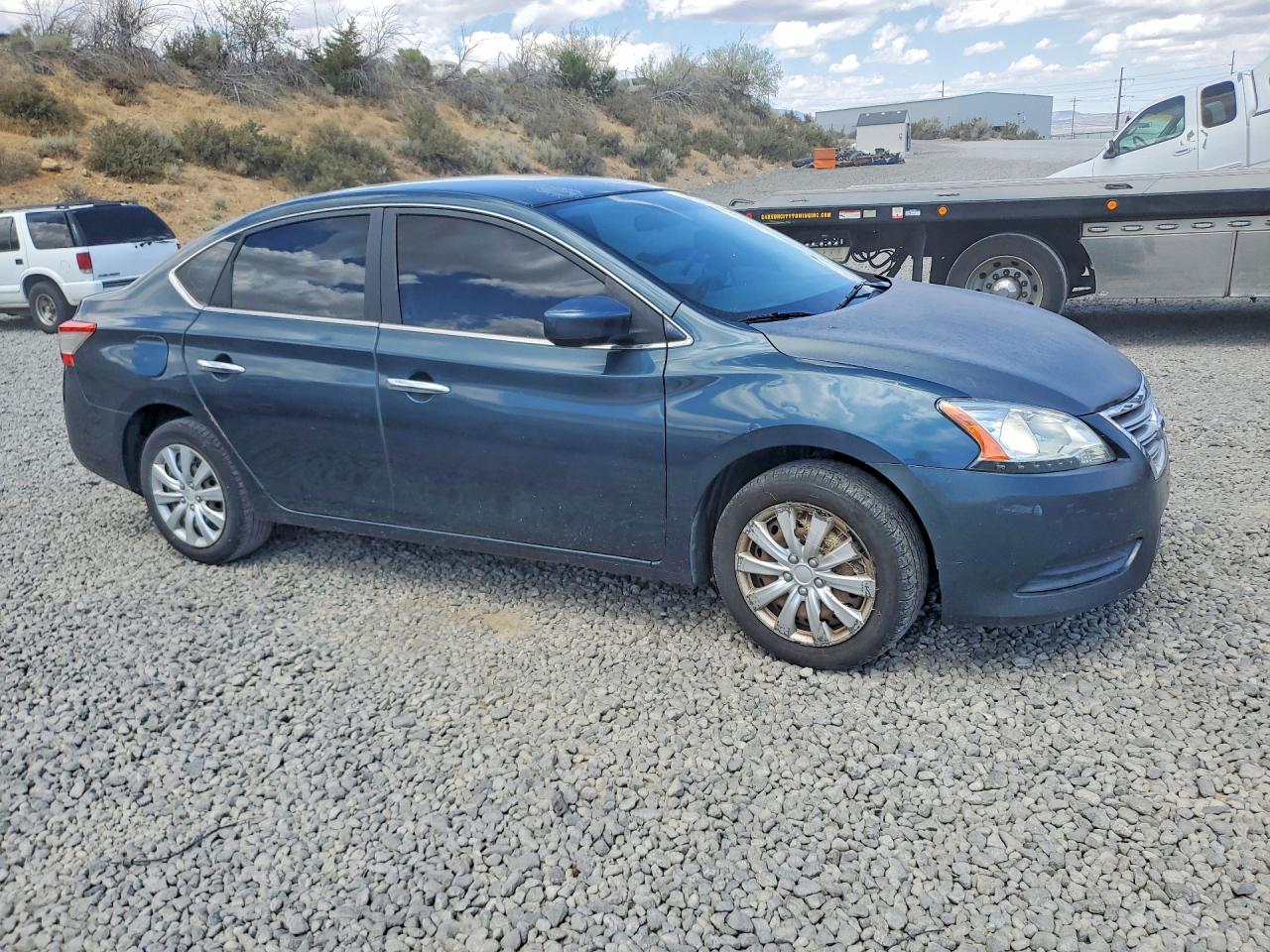2014 Nissan Sentra Sv Green vin: 3N1AB7AP9EY261937