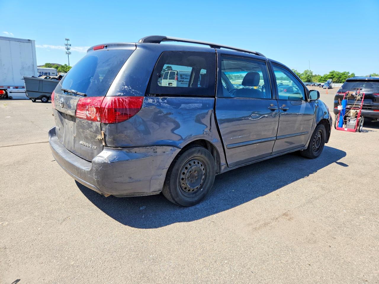 2009 Toyota Sienna Ce 7-passenger Синий vin: 5TDZK23C99S229273