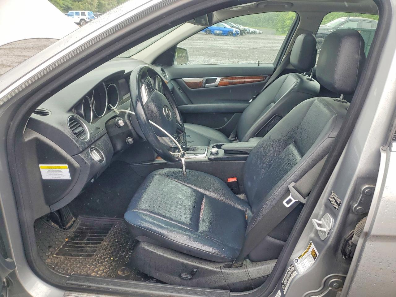 2014 Mercedes-benz C 300 4matic Silver vin: WDDGF8AB9EG193037
