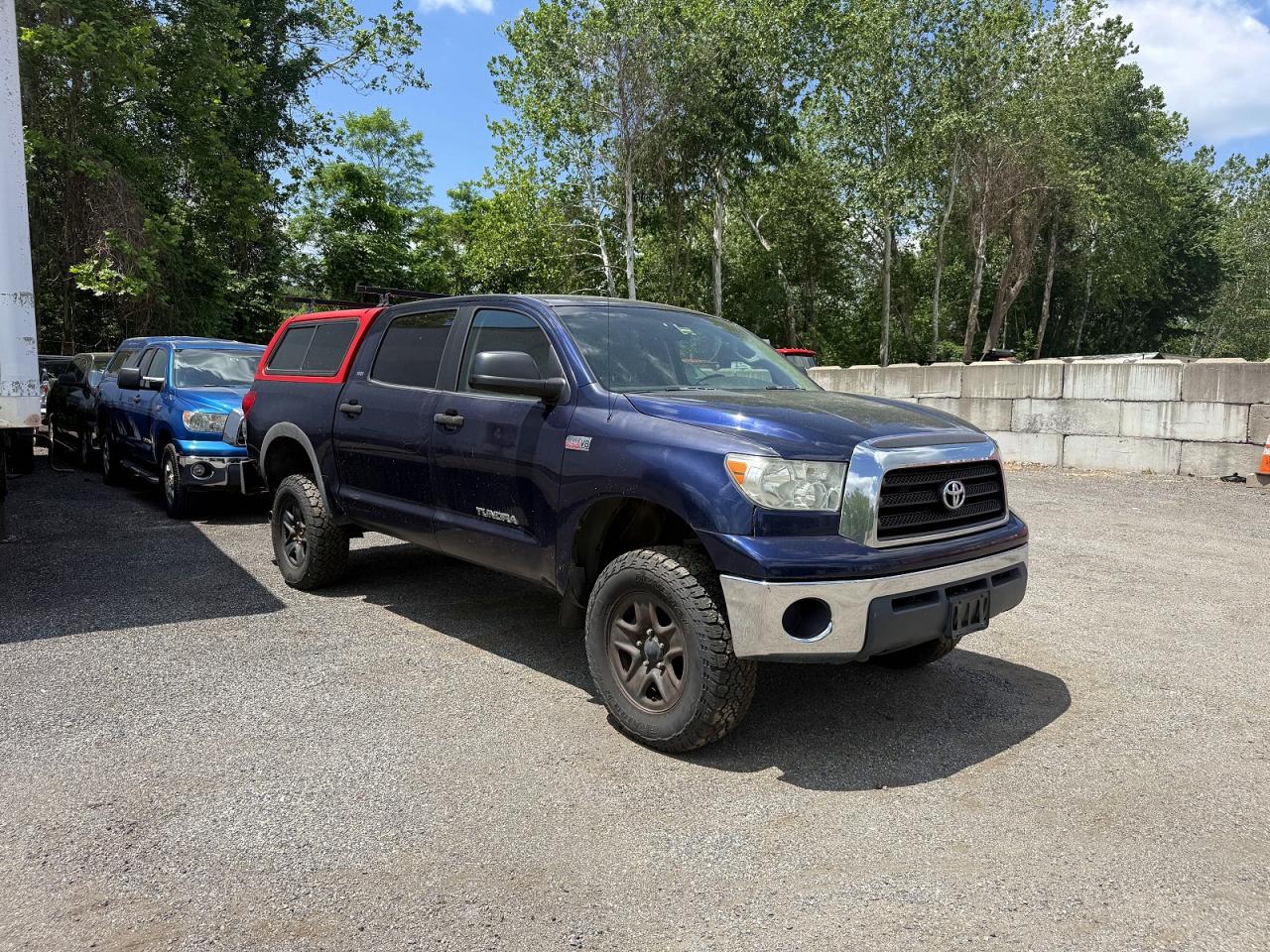 2007 Toyota Tundra Crewmax Sr5 Blue vin: 5TBDV54167S462078
