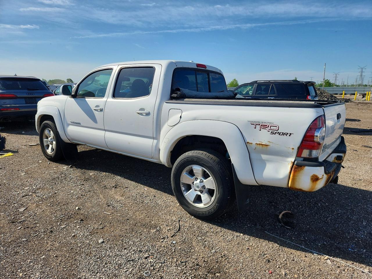 2009 Toyota Tacoma Double Cab Белый vin: 3TMLU42N29M029463