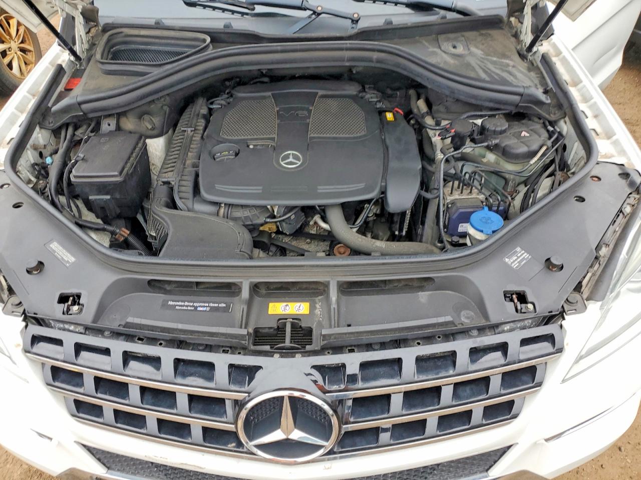 2014 Mercedes-benz Ml 350 4matic White vin: 4JGDA5HB7EA395552